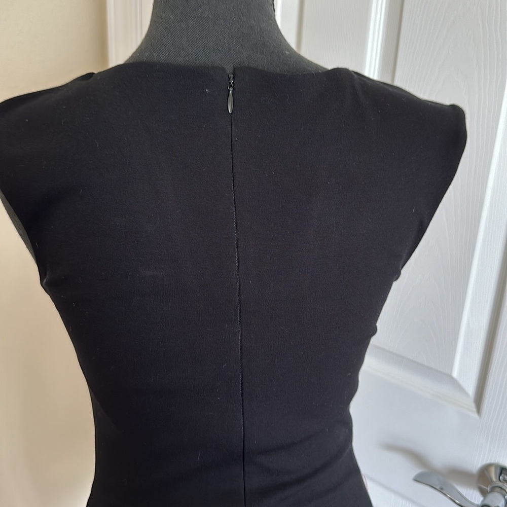 NWT BeBe Body Con Mesh Insert Zip Dress - Picture 5 of 6